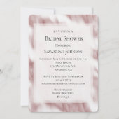バラ色の輝き ブライダルシャワー 招待状 (正面)
