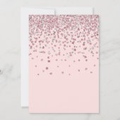 バラ色の30歳の誕生日 招待状 (裏面)