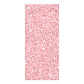 バラ色グリッターのビューティーサロン モノグラム 価格リスト ラックカード (裏面)