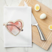 バラ色サングラス キッチンタオル (四つ折り)