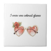 バラ色サングラス タイル (正面)