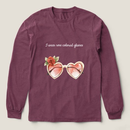 バラ色サングラス トライブレンドＴシャツ (デザイン正面)