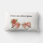 バラ色サングラス ランバークッション (正面)