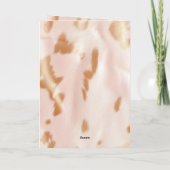 バラ色ピンクベージュ　サウスウエスト　フェイクカウガール　カウハイド カード (裏面)