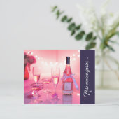 バラ色眼鏡ありがとうはがきカスタム、 ポストカード (スタンド正面)