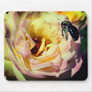 バラ花とのまわりに マウスパッド