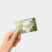 バラ花とミツバチ付きビーキーパーIDバッジ バッジ (手持ち)