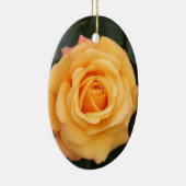 バラ花の花愛妻の恋人カップル セラミックオーナメント (右)