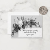 バラ花びらありがとう ノートカード (正面/裏面インサイチュ)