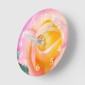 バラ花びら丸時計 ラウンド壁時計 (傾斜)