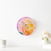 バラ花びら丸時計 ラウンド壁時計 (ホーム)