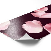 バラ花びら写真卒業パーティー署名ゲスト フォトプリント (角)