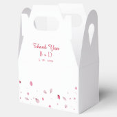 バラ花びら水色エレガントなウェディングパーティー フェイバーボックス (オープン)