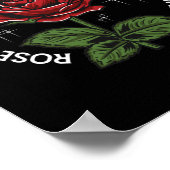 バラ花びら開花再感動的生者阿波 ポスター (角)