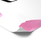 バラ花びら開花 ポスター (角)