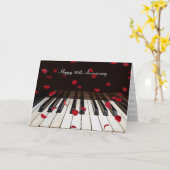 バラ花びらPiano 30th Anniversary Card カード (黄色い花)