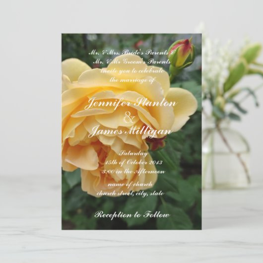 バラ花への招待 招待状 (スタンド正面)