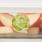 バラ花イエローオレンジとピンクの製品ラベル ラベル (貼付)