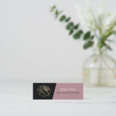 バラ花エレガントフローラフェミニンプロフェッショナル スキニー名刺 (スタンド正面)