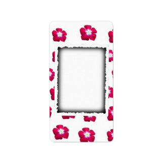 バラ花デザイン ラベル