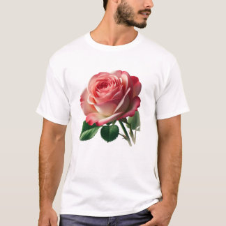 バラ花デザイン Tシャツ