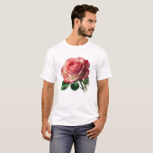 バラ花デザイン Tシャツ (正面フル)