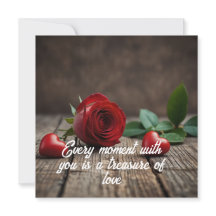 バラ花バレンタインデーのカード