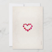 バラ花ビーチ30周年結婚パーティー 招待状 (裏面)