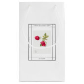 バラ花ヴィンテージ母の日 スモールペーパーバッグ (裏面)