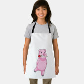 バラ花付き豚 エプロン (インサイチュ)
