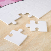 バラ花付き豚 ジグソーパズル (側面)