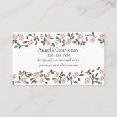 バラ花名刺 名刺 (裏面)