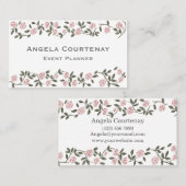 バラ花名刺 名刺 (正面/裏面)