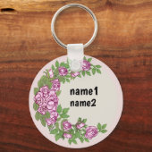 バラ花園 キーホルダー (正面)