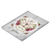 バラ花嫁カスタムウェディングノートブック ノートブック (左側)