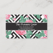 バラ花幾何学模様 名刺 (裏面)