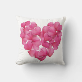 バラ花弁ハートデザインクッション クッション