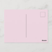 バラ花新しい住所はがき、移動している ポストカード (裏面)