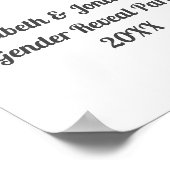 バラ花束ジェンダーの発表 ポスター (角)