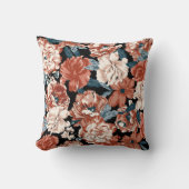 バラ花柄エレガントデザイン クッション (正面)