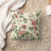 バラ花柄 クッション (ブランケット)