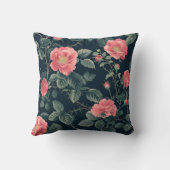 バラ花柄 クッション (裏面)