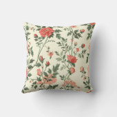 バラ花柄 クッション (裏面)