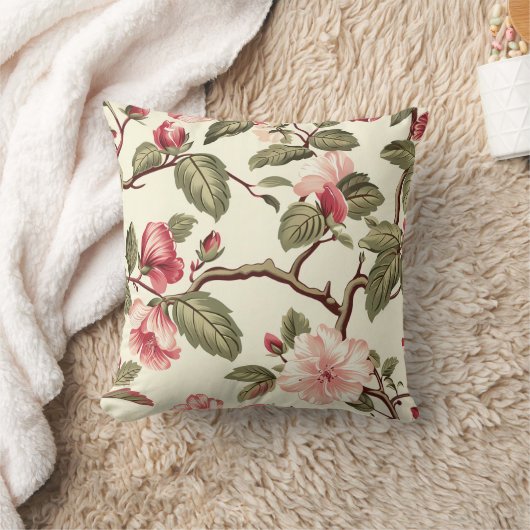 バラ花柄 クッション (ブランケット)