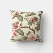 バラ花柄 クッション (正面)