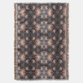 バラ花柄 スローブランケット (正面縦)