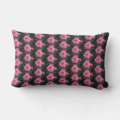 バラ花花束投げ枕 ランバークッション (裏面)