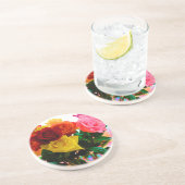 バラ花花束 コースター (側面)