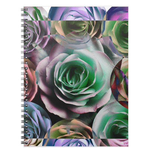 バラ花芸術的スタイル ノートブック (正面)