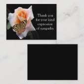 バラ花葬後サンキューカード ノートカード (正面/裏面)